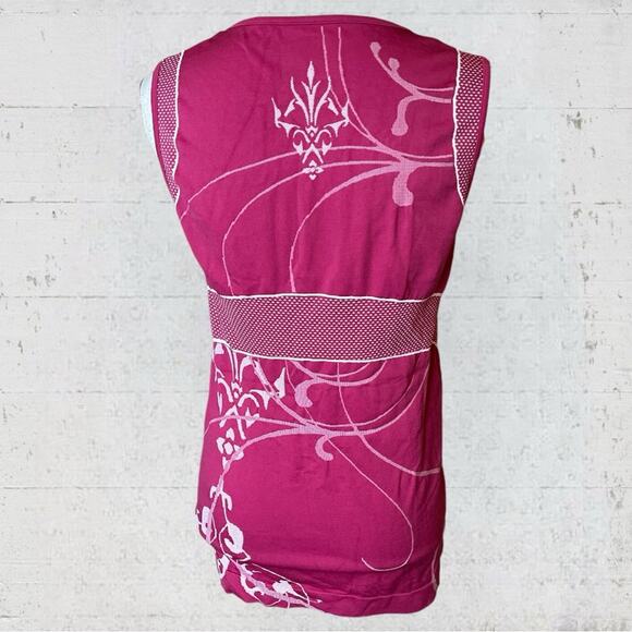 Athleta Yoga Twist Seamless Compression Tank Top Pink Size Large Style 735056 - Picture 5 of 9